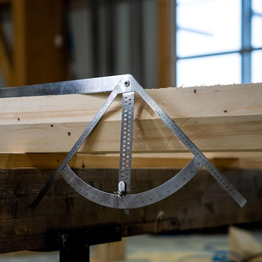 hedue® - Anreissgerät Alphawinkel | Alpha Winkel für Zimmerer , Anreißwinkel & Präzisionswinkel | Winkelmesser