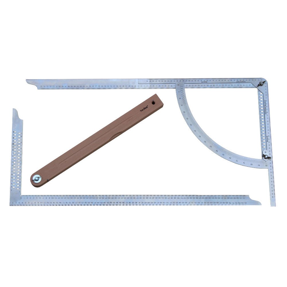 hedue® - Anreissgerät Alphawinkel | Alpha Winkel für Zimmerer , Anreißwinkel & Präzisionswinkel | Winkelmesser