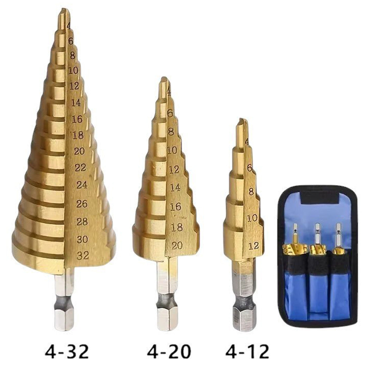 3 - TEILIGES STUFENBOHRER - SET