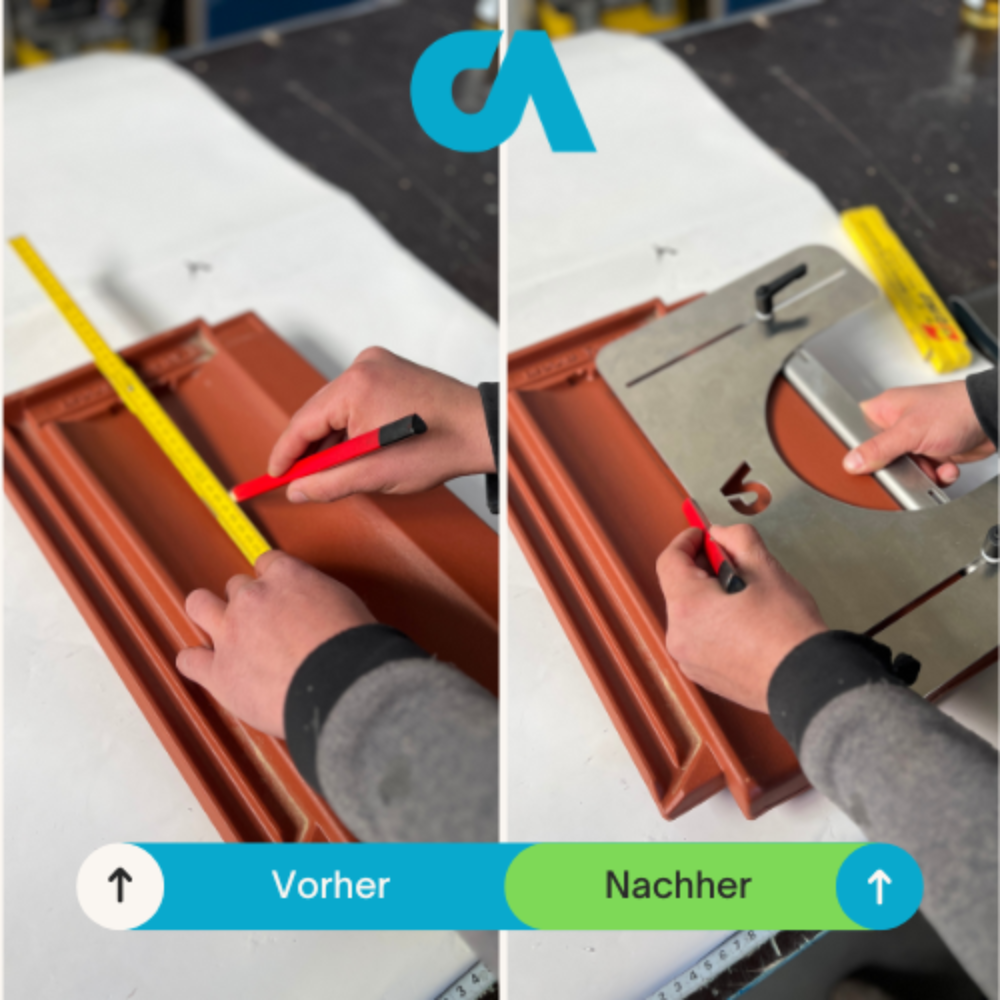 CA-Vision SchnittFix Anreißschablone für Dachziegel
