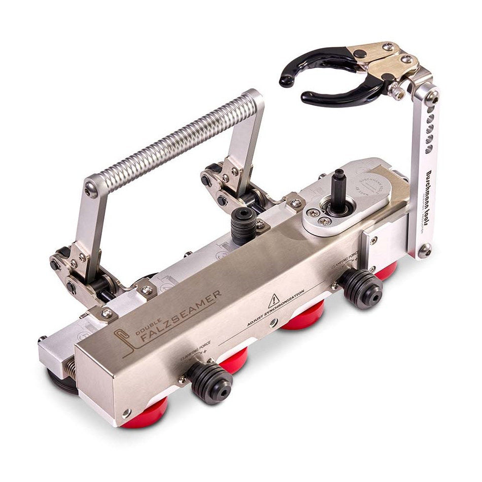 Lieferumfang des BUSCHMANN TOOLS Doppel Falz Schliessers mit Extension Kit und Mini Pliers