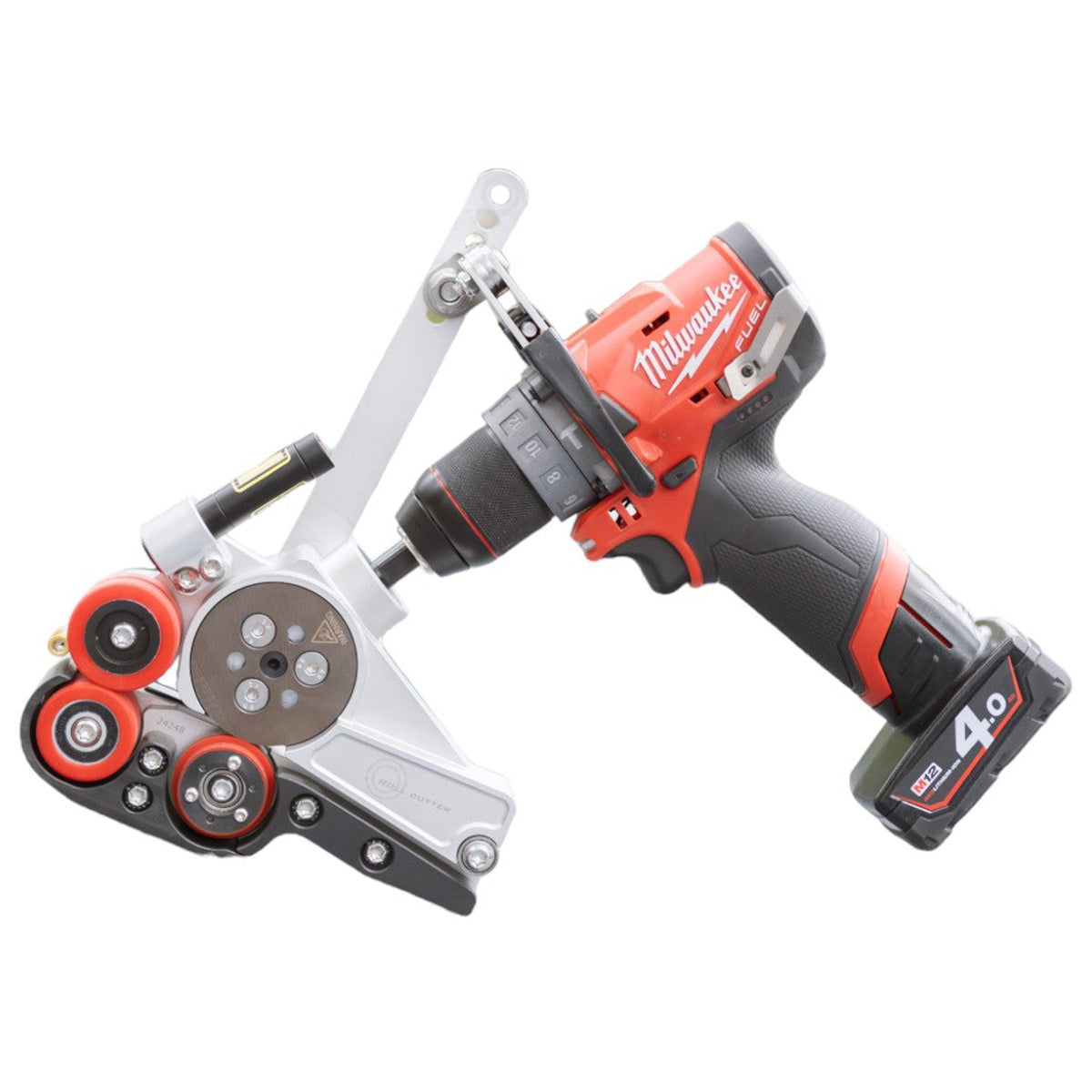 Roll Cutter | Rollschneider mit Laser - Schneidaufsatz für Akku Bohrmaschine