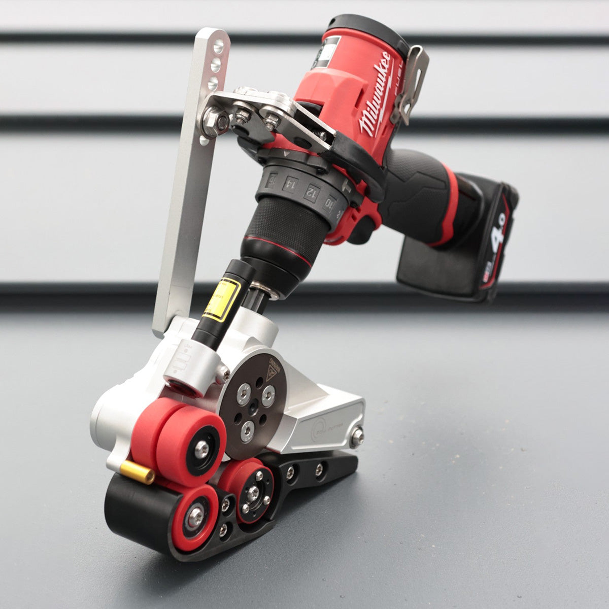 Roll Cutter | Rollschneider mit Laser - Schneidaufsatz für Akku Bohrmaschine