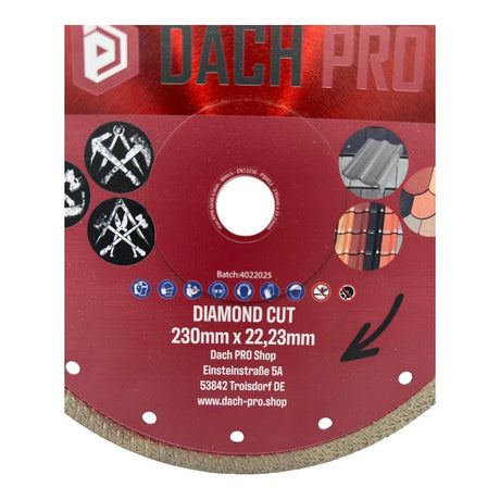 DACH PRO - Premium - Diamanttrennscheibe 230 x 22,23 mm