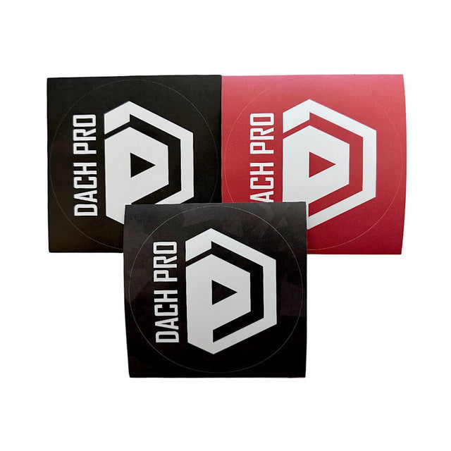 DACH PRO Sticker Set – 3er Pack Rund | UV - beständig & Wetterfest