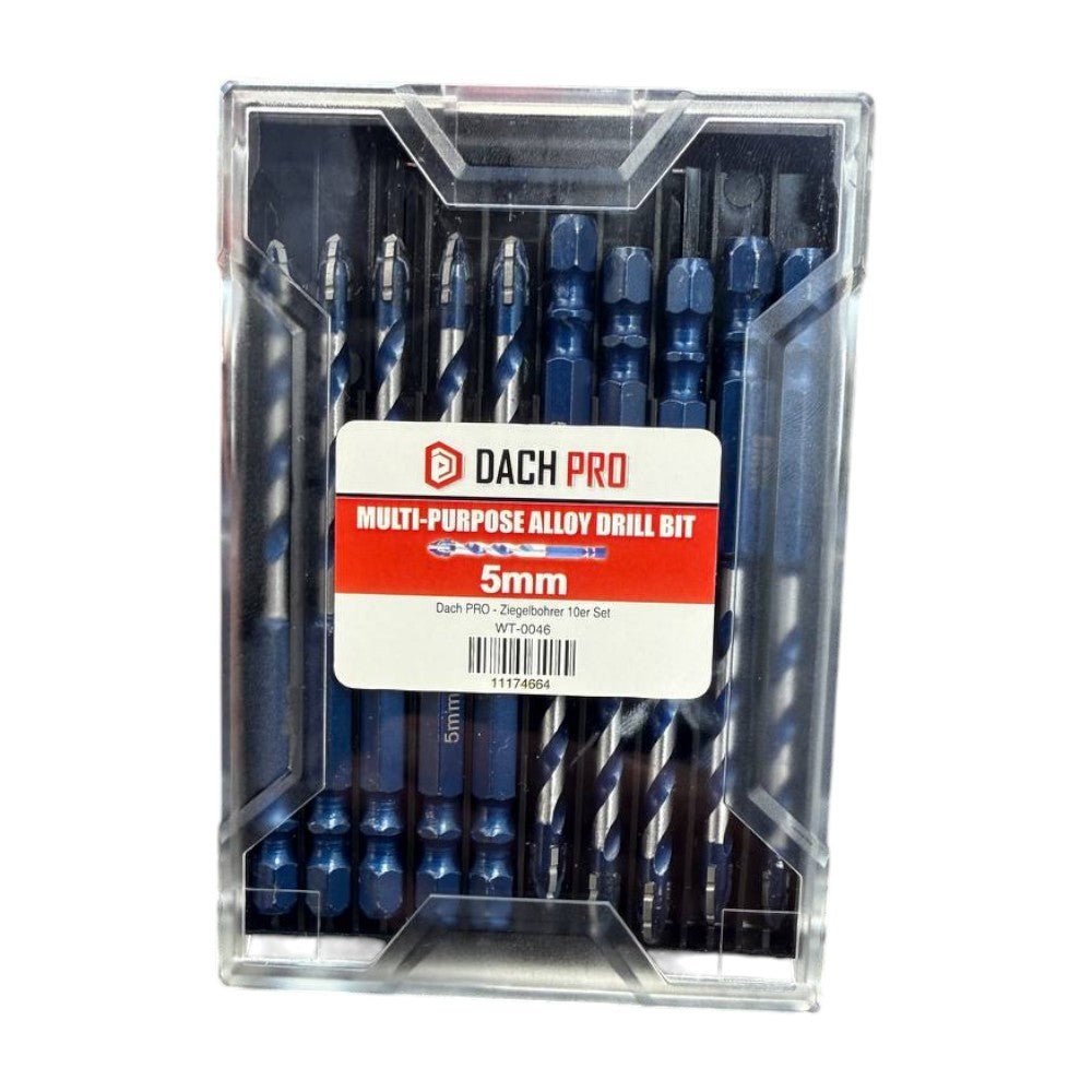 Dach PRO - Ziegelbohrer 10er Set - 5 mm