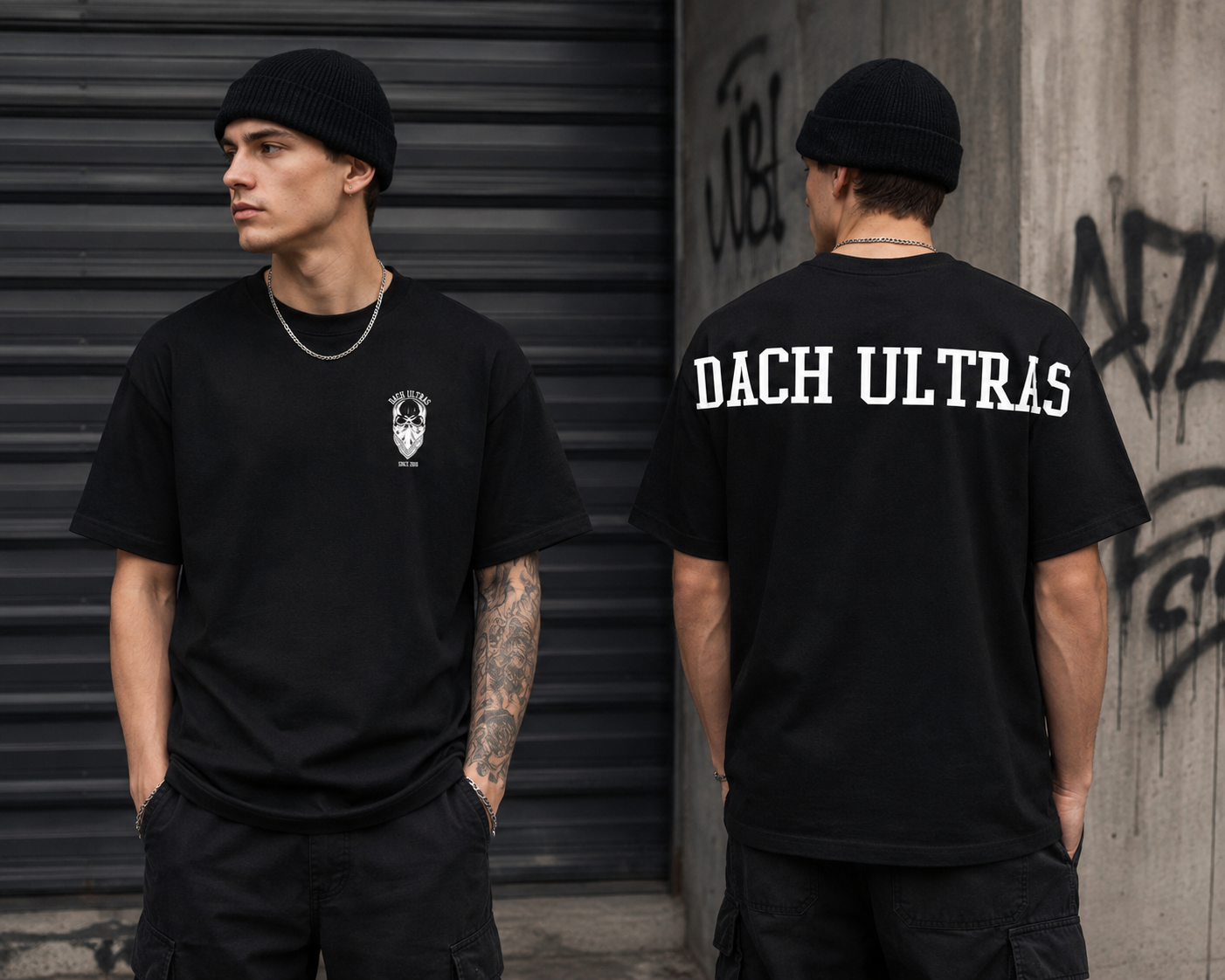 DACH ULTRAS'- GIANT T-Shirt black, oversized