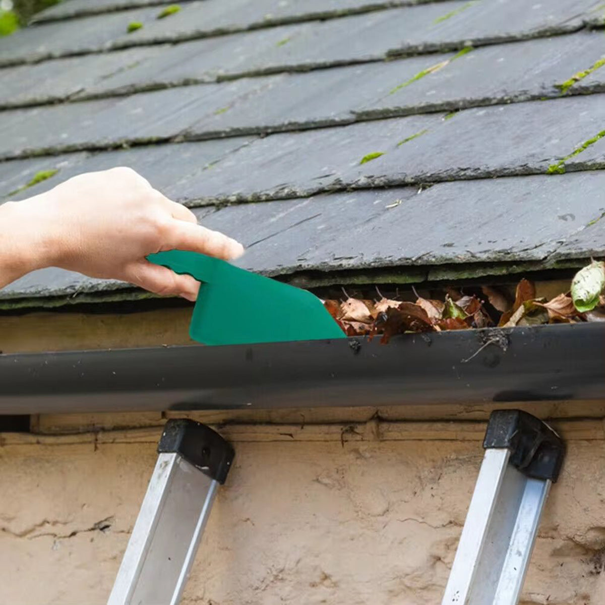 Roof-cleaning shovel