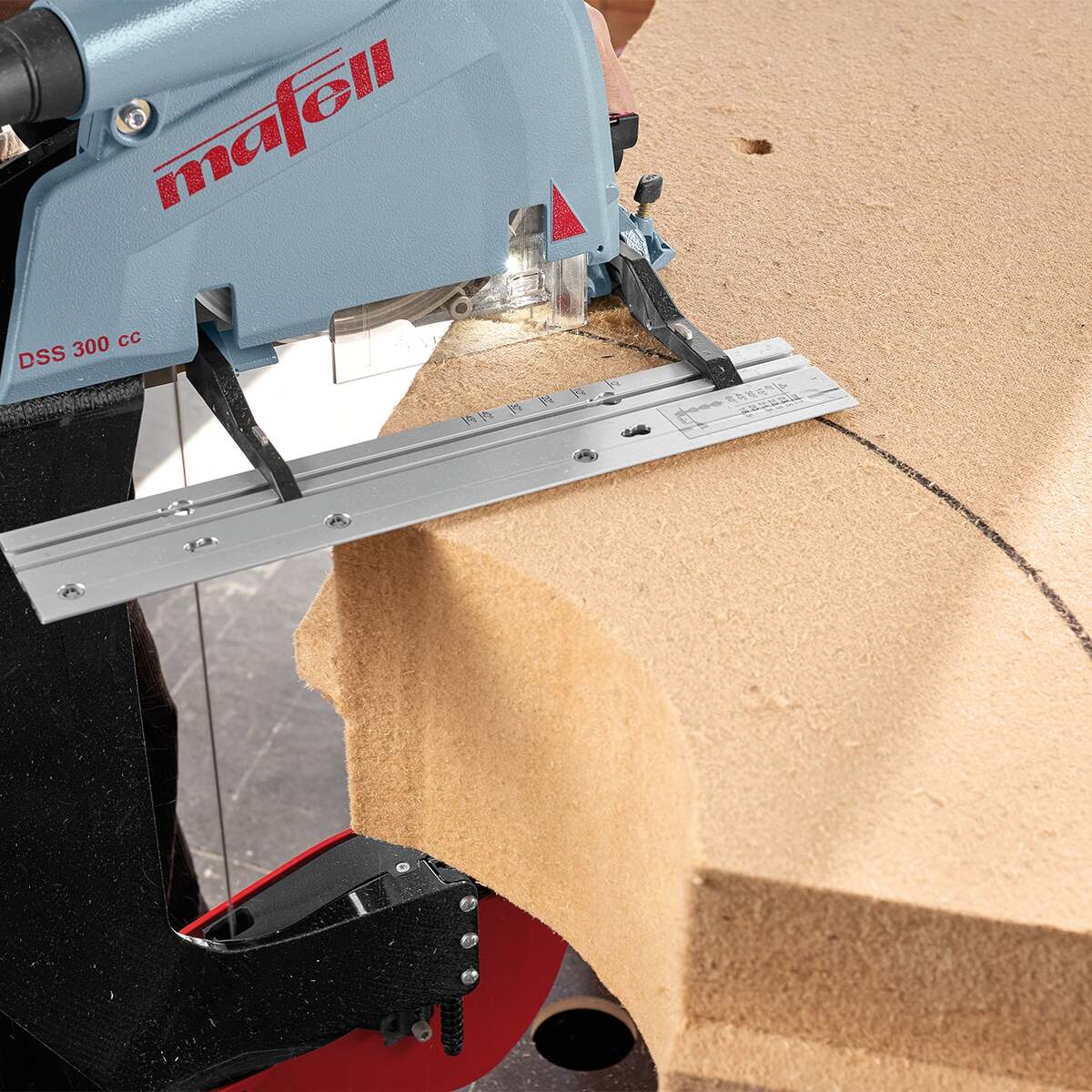 Mafell - Materiale isolante Saw DSS 300 CC nella custodia di trasporto