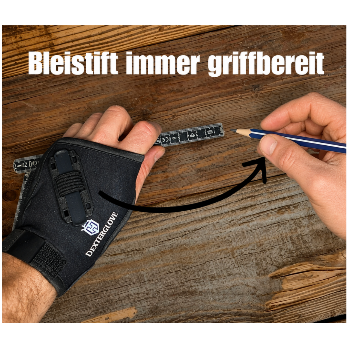 Dexter Glove Bleistift-Halter – Handschuhhalter für Zimmermannsbleistifte