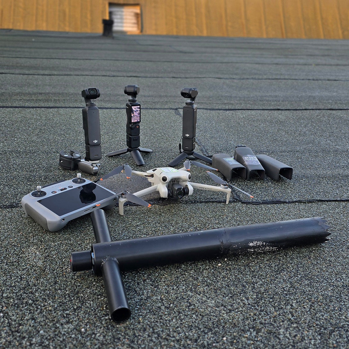 Lochmaster 3000 (Einhorn) - Flachdach-Prüfer Dachprobenöffner, Inspektion, Wartung und Kontrolle