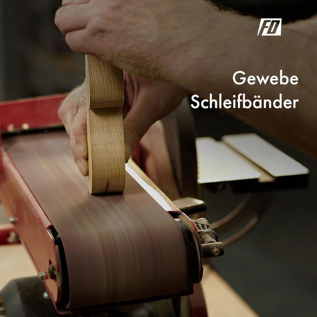 Gewebe - Schleifbänder│25 Stück │75 x 533 mm │je 5 x Korn 40/60/80/120/180 │für Bandschleifer│Schleifpapier│Schleifband - Set