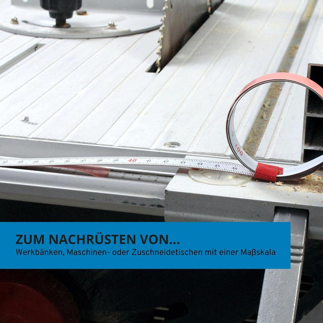 hedue® - Selbstklebendes Maßband 1 bis 10M