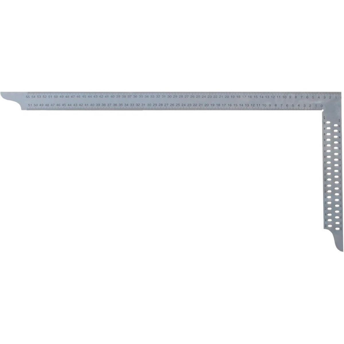 hedue® - Zimmermannswinkel ZN 800 mm mit mm-Skala Typ A und Anreißlöcher | Winkelmesser