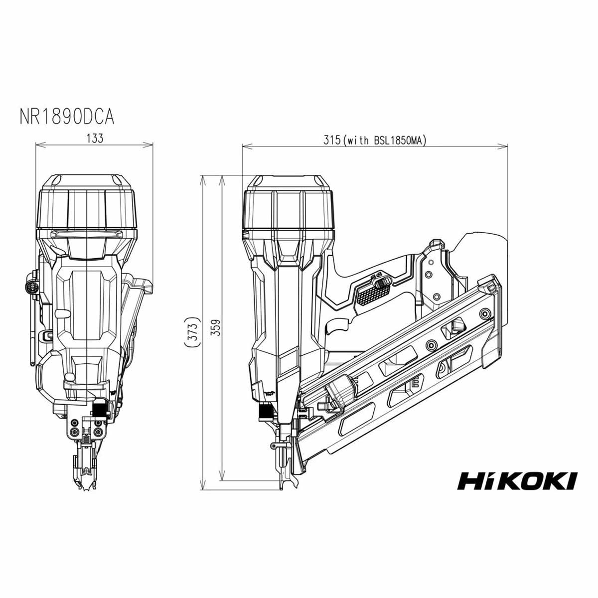 The new Hikoki-18V battery patrol lagner 34 ° 50-90mm BG building (funding)