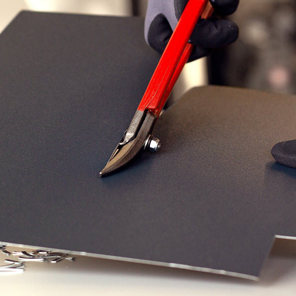 MASC - Cisailles à tôle idéales avec échelle à droite ou à gauche -