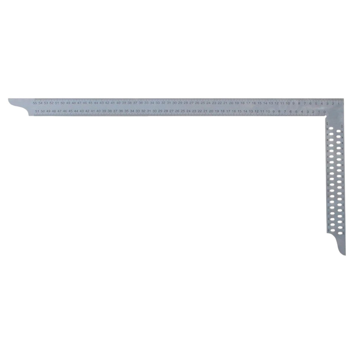 hedue® - Zimmermannswinkel ZN 800 mm mit mm-Skala Typ A und Anreißlöcher | Winkelmesser
