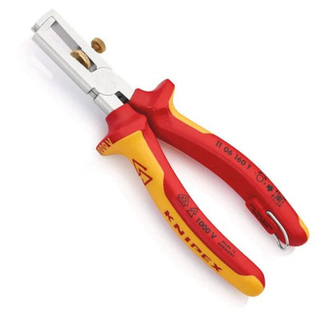 KNIPEX - Abisolierzange mit Öffnungsfeder, universal isoliert mit Mehrkomponenten - Hüllen, VDE