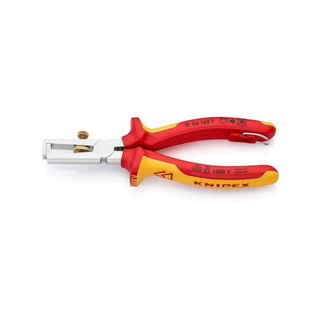 KNIPEX - Abisolierzange mit Öffnungsfeder, universal isoliert mit Mehrkomponenten - Hüllen, VDE