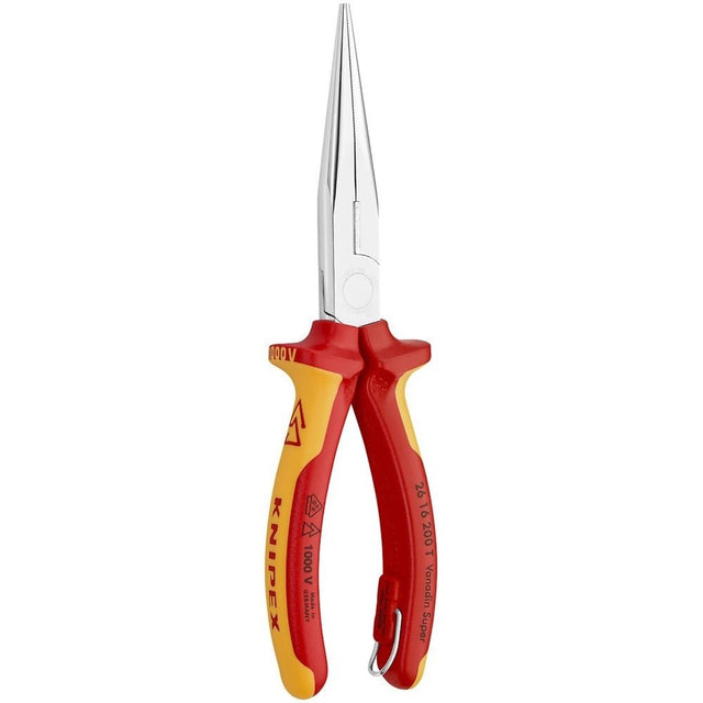 KNIPEX - Flachrundzange mit Schneide, VDE