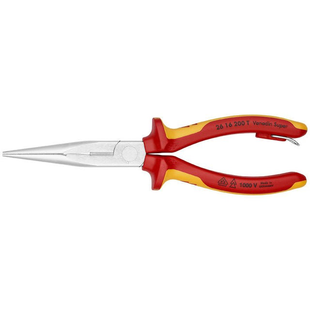 KNIPEX - Flachrundzange mit Schneide, VDE