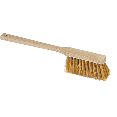 Langstielhandfeger 45 cm - langer Kehrbesen mit unlackiertem Holzkörper