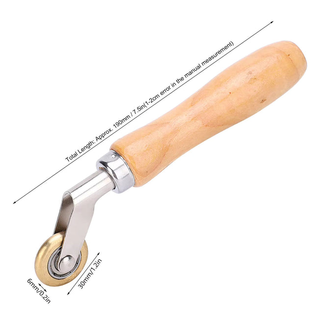 Leister - Messing Andrückrolle 6mm für Überlappschweißbahnen