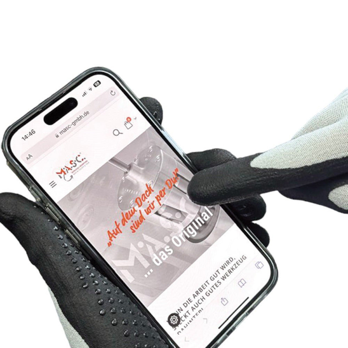 MASC - guanti idraulici traspiranti e toccabili