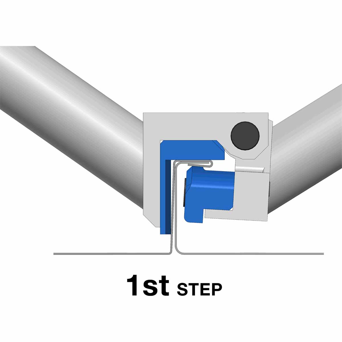 Mini - Vinkelfold lukning (2 i 1) - Pålidelig og robust