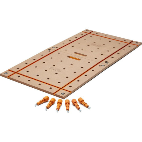 OX TOOLS - BORA Centipede 2 x 4ft T - Track Tabletop - 20mm Dog Holes | Arbeitsplatte