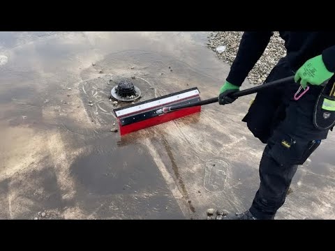 HAIDL flat roof scraper for flat roof cleaning