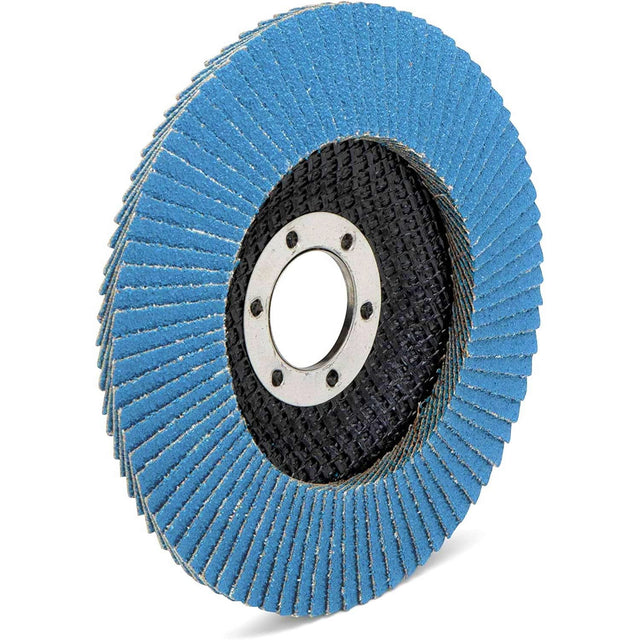 Profi - Fächerscheiben │ blau │10 Stück │ Ø 125 mm │ Korn 120 │ Inox │ Schleifscheiben │ Lamellenscheiben