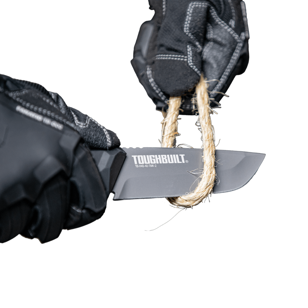 Toughbuilt - Profi Messer mit feststehende Klinge + Holster