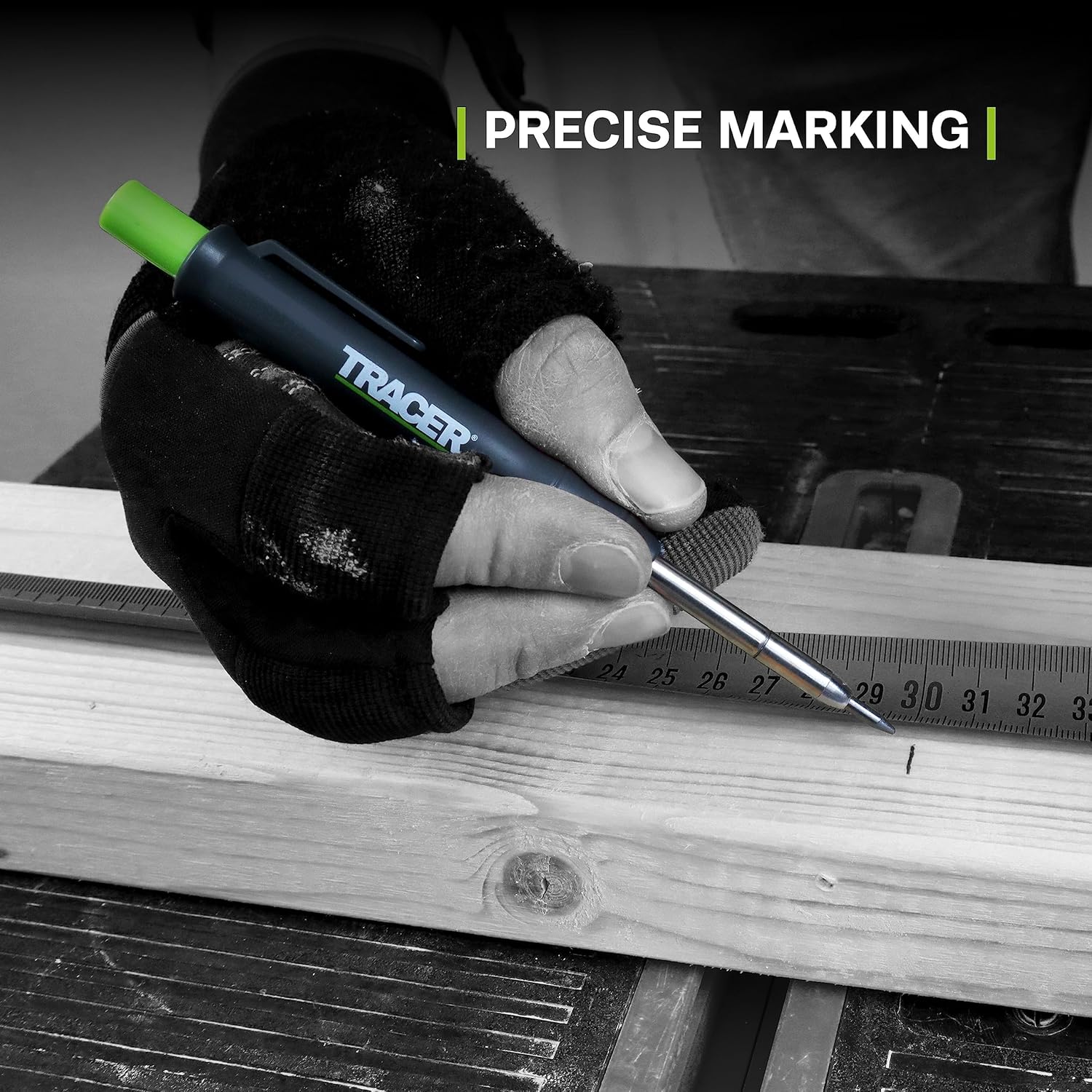 Tracer Tieflochmarker Bleistift – Präzises Markieren an schwer zugänglichen Stellen