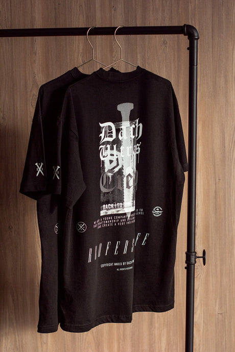 'Dach Ultras Crew'- T-Shirt black, oversized Bekleidung Dach PRO   