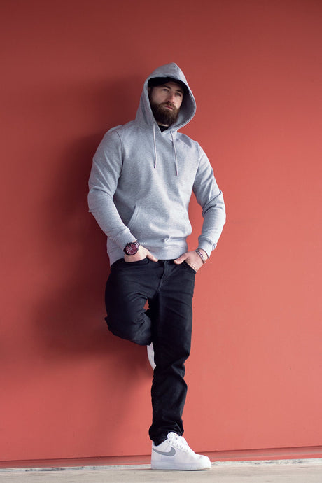 'DACH ULTRAS' FRAME HOODIE GREY