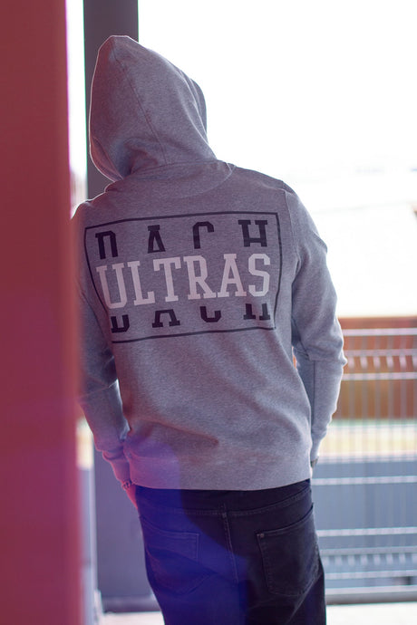 'DACH ULTRAS' FRAME HOODIE GREY