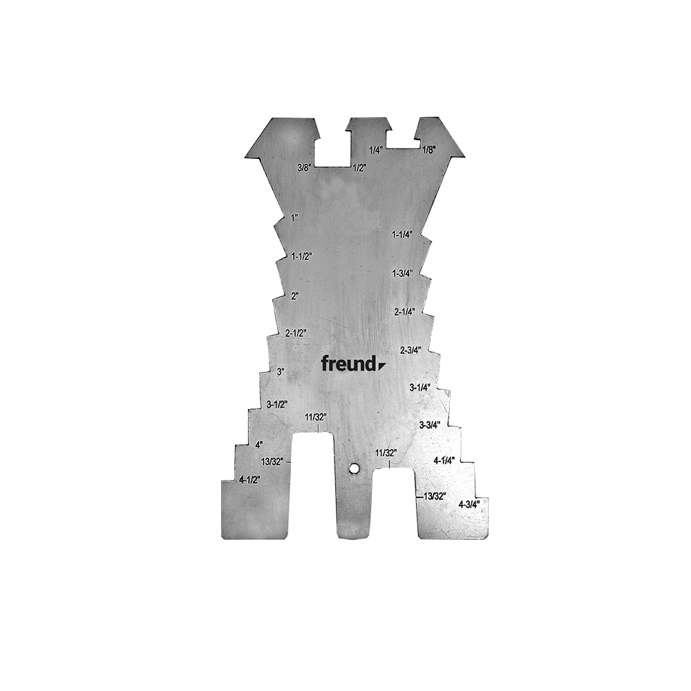 Freund - ANREISSSCHABLONE, GERADE FRORM, INCH  freund   