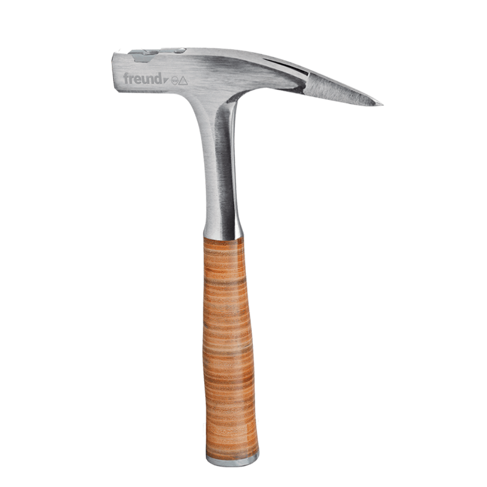 Freund - LATTHAMMER IN GANZSTAHLAUSFÜHRUNG, LEDERGRIFF  freund   