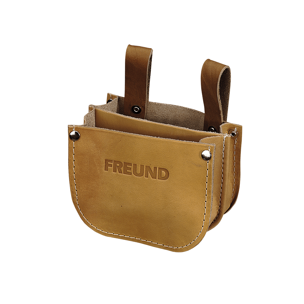 Freund - NAGELTASCHE, ZWEI NAGELFÄCHER, HELLES ECHTLEDER  freund   