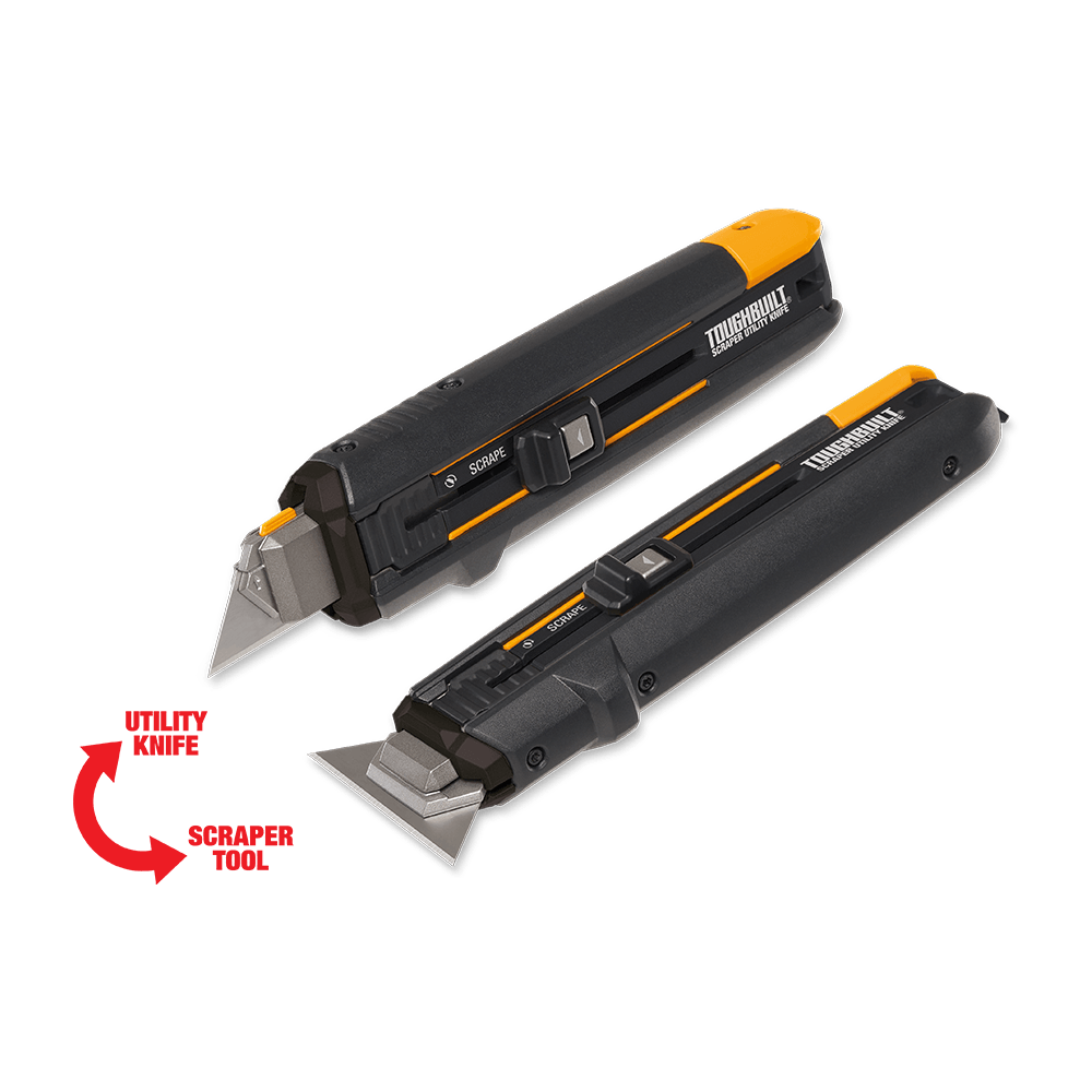 Toughbuilt - Arbeitsmesser mit Schaber, 5 Klingen